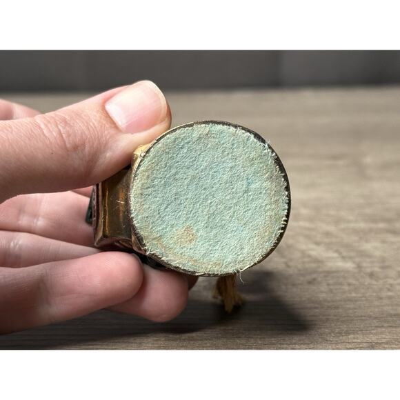 Chinese Man Figurine Incense/ Ashtray/ Inkwell Metal from Japan Vintage - Picture 8 of 10